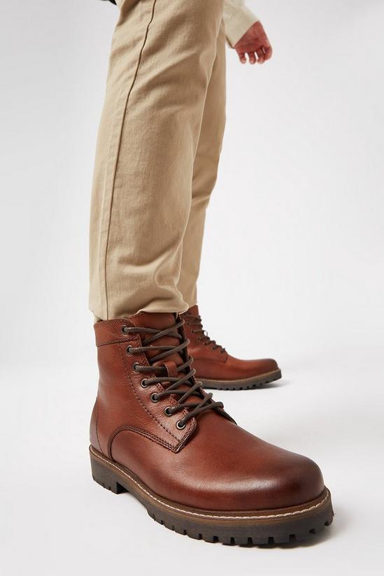 Burton Brown Borg Lined Leather Boots 2
