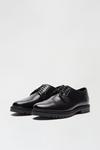 Burton Black Derby Shoes In Premium Leather thumbnail 2