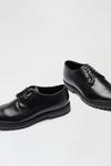Burton Black Derby Shoes In Premium Leather thumbnail 3