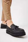 Burton Black Tassel Loafers With Chunky Sole thumbnail 2