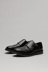 Burton Black Monk Strap Shoes With Chunky Sole thumbnail 1