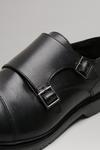 Burton Black Monk Strap Shoes With Chunky Sole thumbnail 4