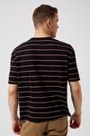 Burton Black Oversized Horizontal Striped T-shirt thumbnail 3