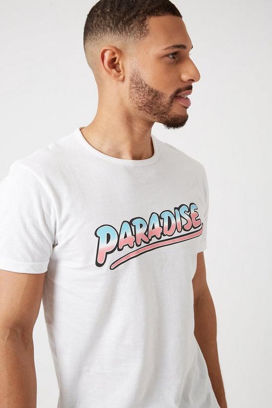 Burton White Paradise Graphic T-shirt 4