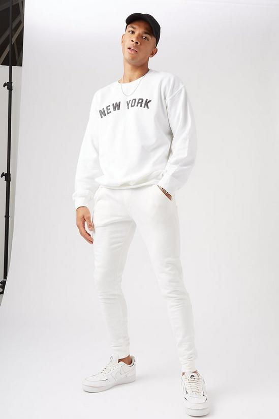 Burton Relaxed Fit White New York Sweatshirt 2