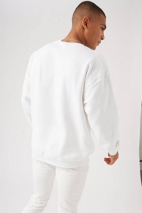 Burton Relaxed Fit White New York Sweatshirt 3