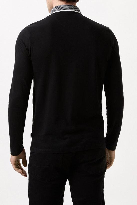 Burton Long Sleeve Jacquard Polo Shirt 3