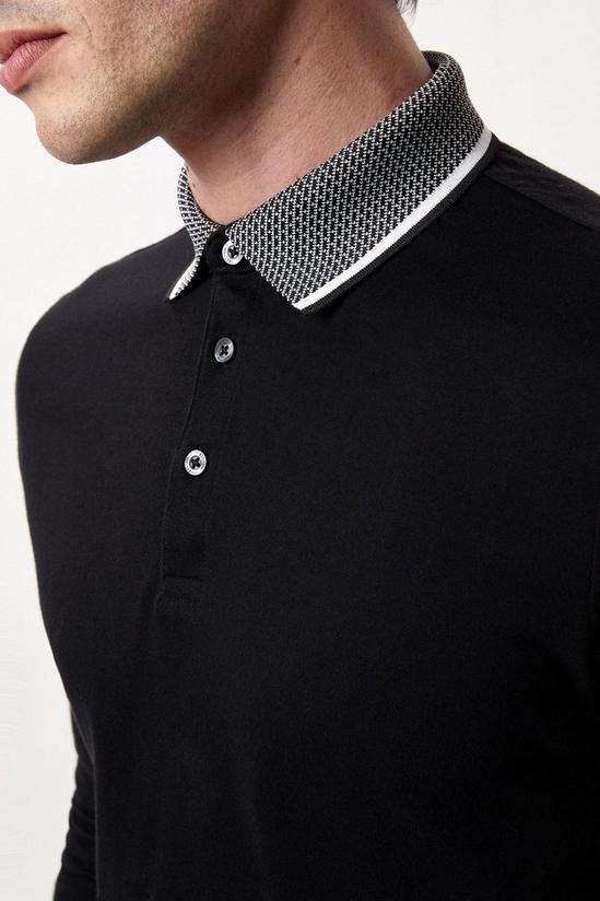 Burton Long Sleeve Jacquard Polo Shirt 4