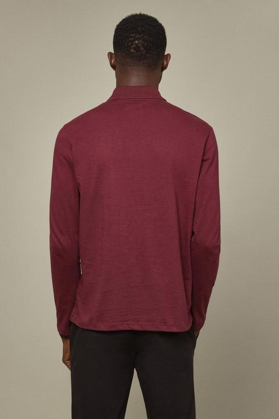 Burton Long Sleeve Plain Zip Polo Shirt 3