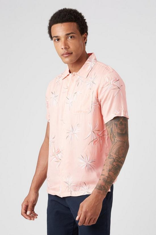 Burton Pink Floral Printed Shirt 1