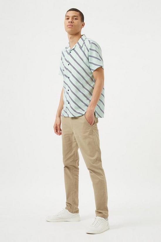Burton Green Diagonal Stripe Shirt 2