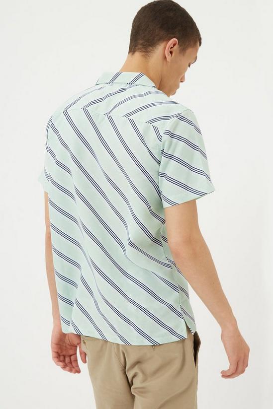Burton Green Diagonal Stripe Shirt 3