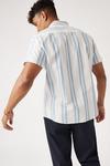 Burton Short Sleeve Blue Multi Striped Oxford Shirt thumbnail 3