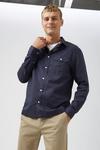 Burton Long Sleeve Twin Pocket Linen Shirt thumbnail 2