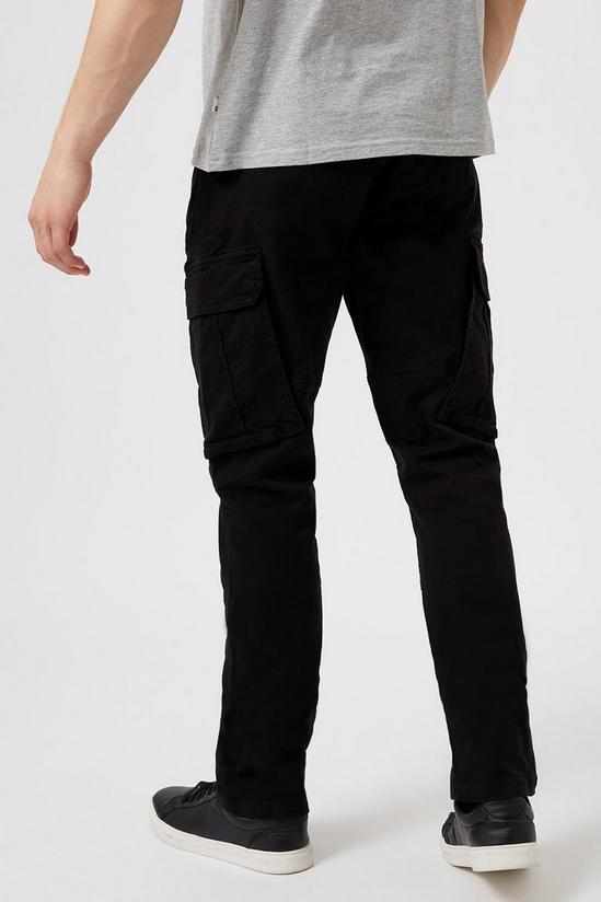 Burton Black Cargo Trousers 3