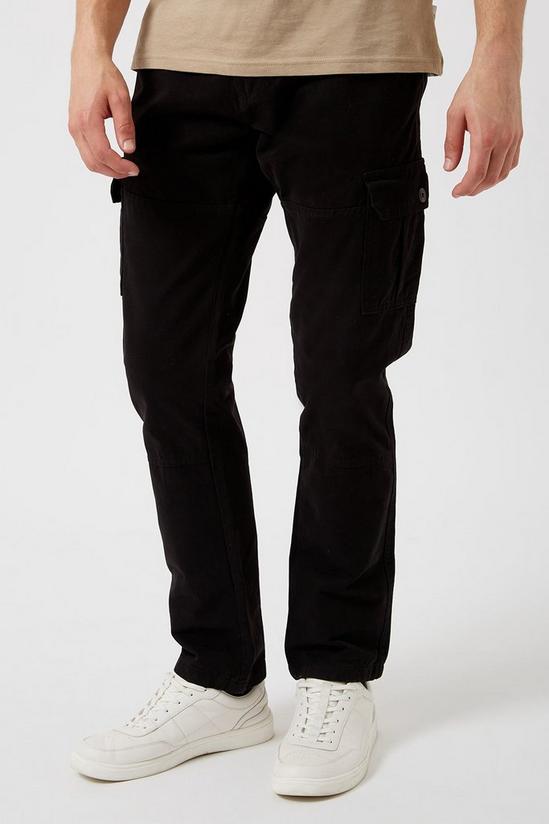 Burton Black Cargo Trousers 2