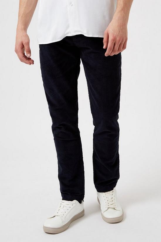 Burton Black Cord Trousers 2