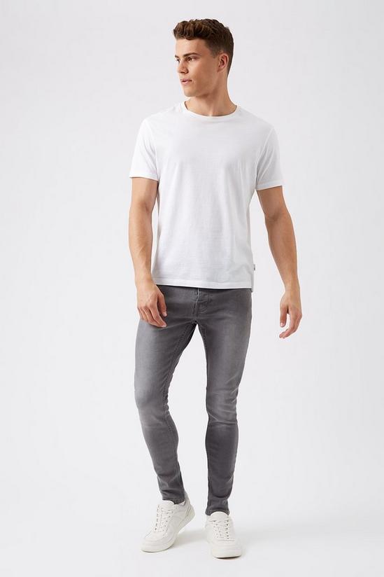 Burton Skinny Washed Grey Jeans 1