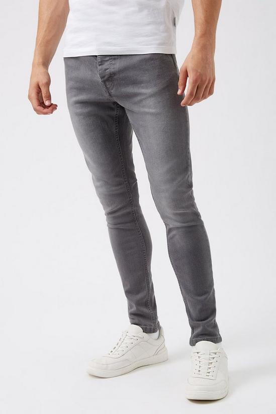 Burton Skinny Washed Grey Jeans 2