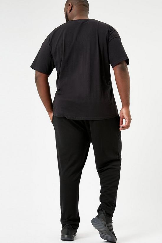 Burton Plus And Tall Black Seed Texture Jogger 3