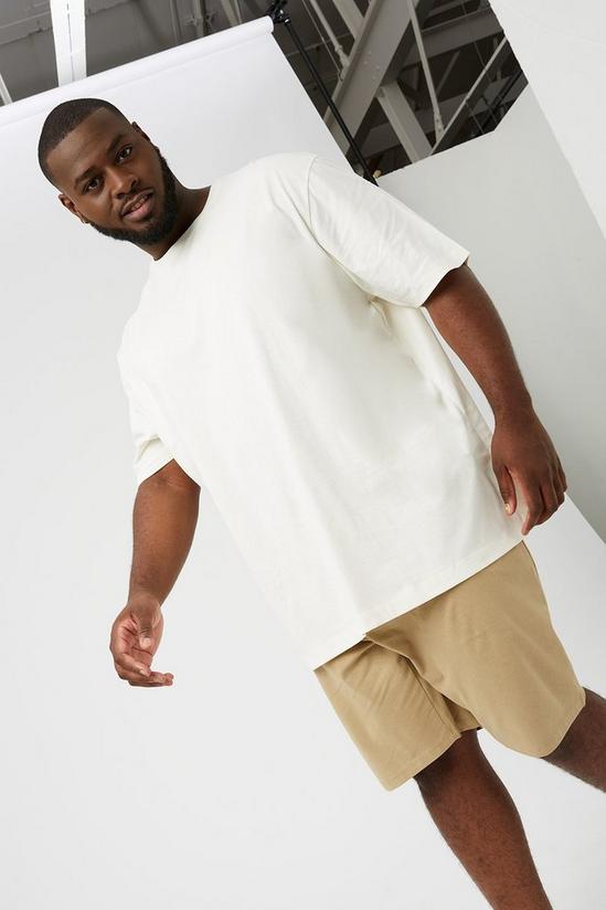 Burton Plus and Tall Oversized Stone Tee And Shorts 1