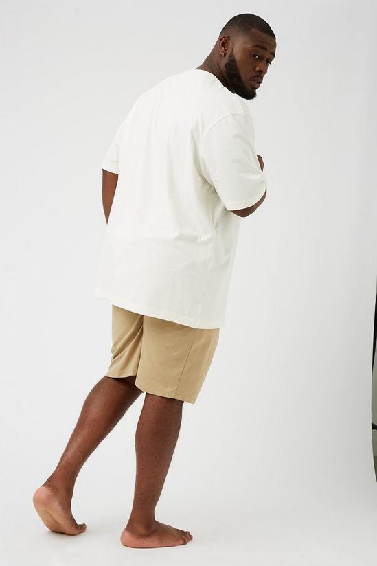 Burton Plus and Tall Oversized Stone Tee And Shorts 3