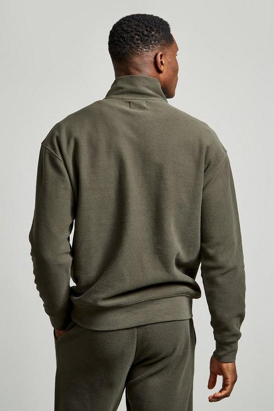 Burton Relaxed Fit Twill Quarter Zip Funnel 3