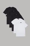 Burton Black and White Slim Fit 5 Pack T-Shirt thumbnail 1