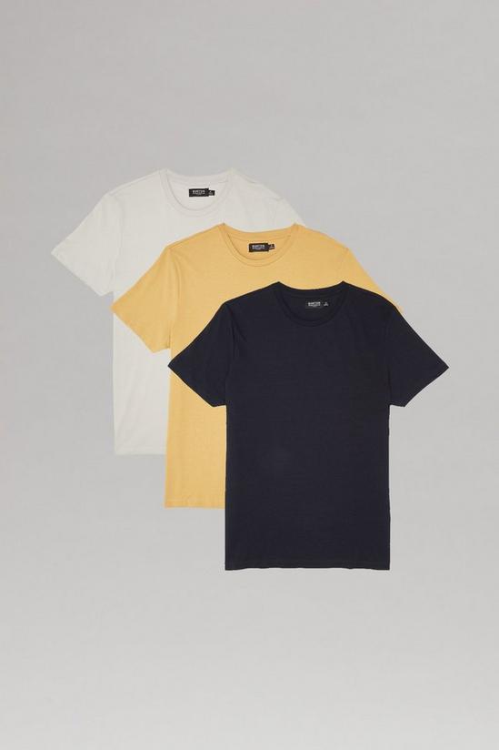 Burton 7 Pack Navy Mixed Slim Fit T-Shirt 1