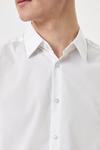 Burton White Slim Fit Long Sleeve Easy Iron Shirt thumbnail 2