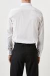 Burton White Slim Fit Long Sleeve Easy Iron Shirt thumbnail 3
