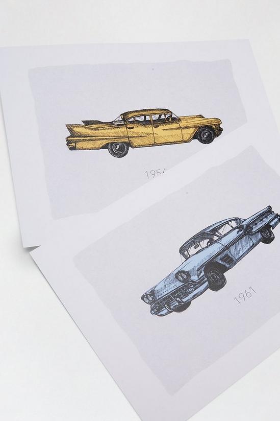 Burton Wall Art Two Pack Vintage Cars 2