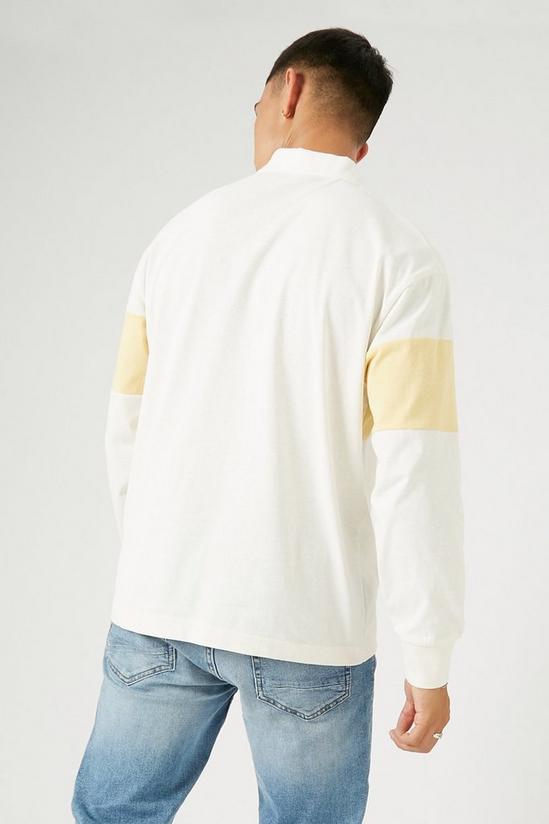 Burton Relaxed Fit Cut And Sew Rugby Shirt 3