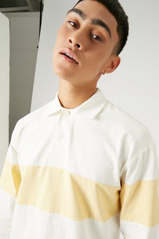 Burton Relaxed Fit Cut And Sew Rugby Shirt 4