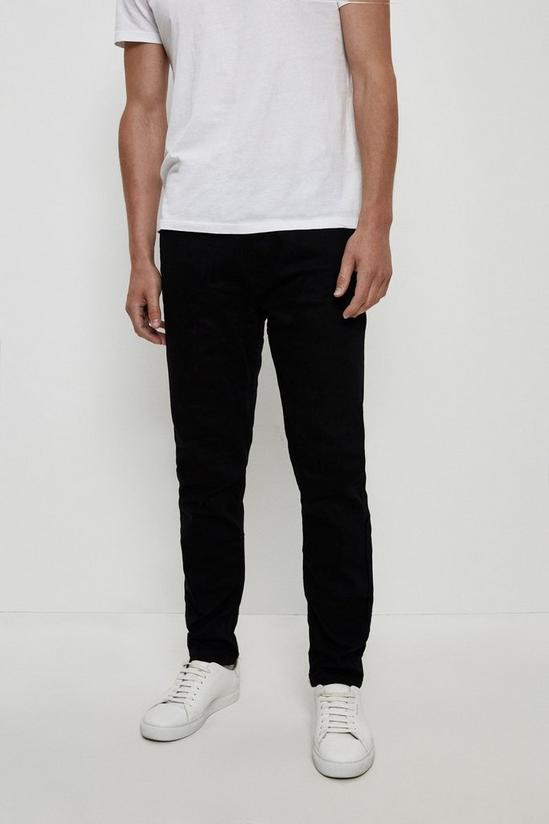Burton Tapered Black Twill Jeans 1