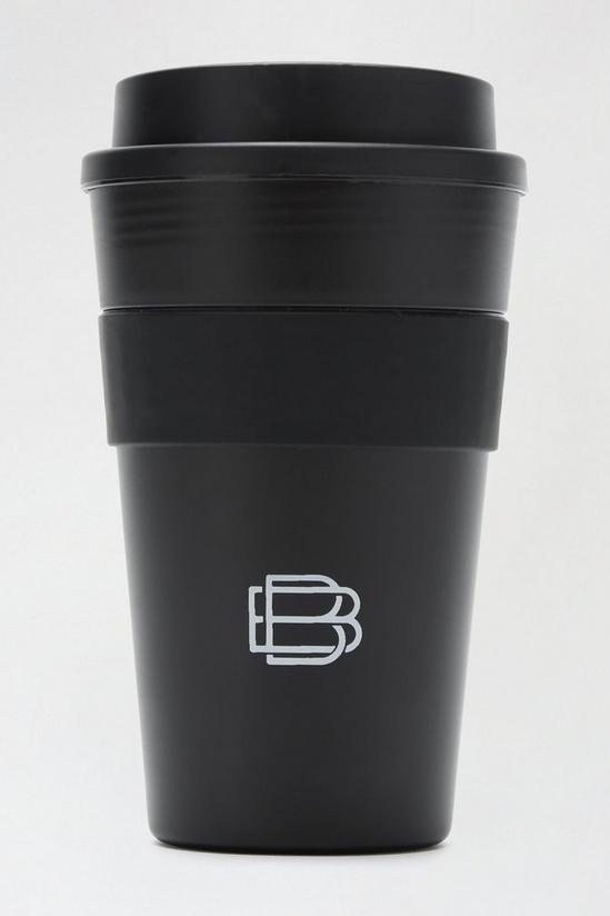 Burton Black Embossed Coffee Mug 1