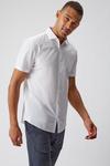 Burton Short Sleeve White Tailored Fit Shirt thumbnail 1