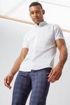 Burton Short Sleeve Slim White Shirt thumbnail 1