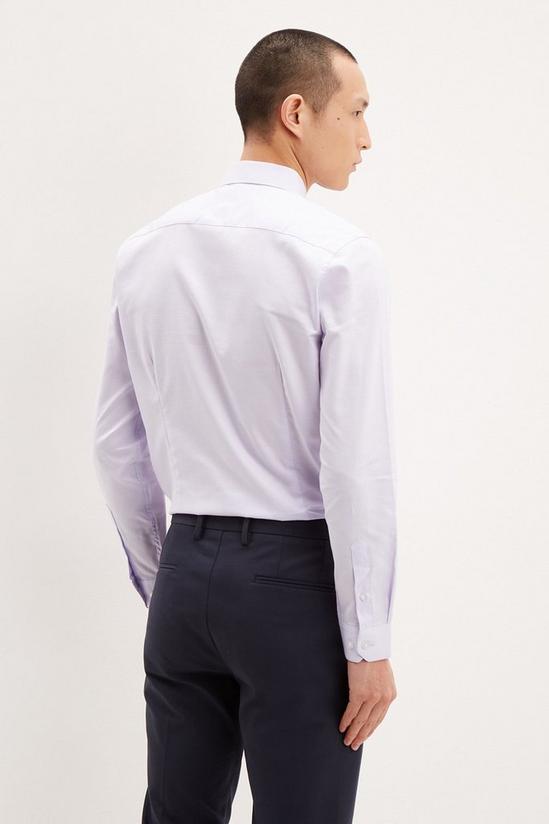 Burton Lilac Slim Fit Textured Shirt 3