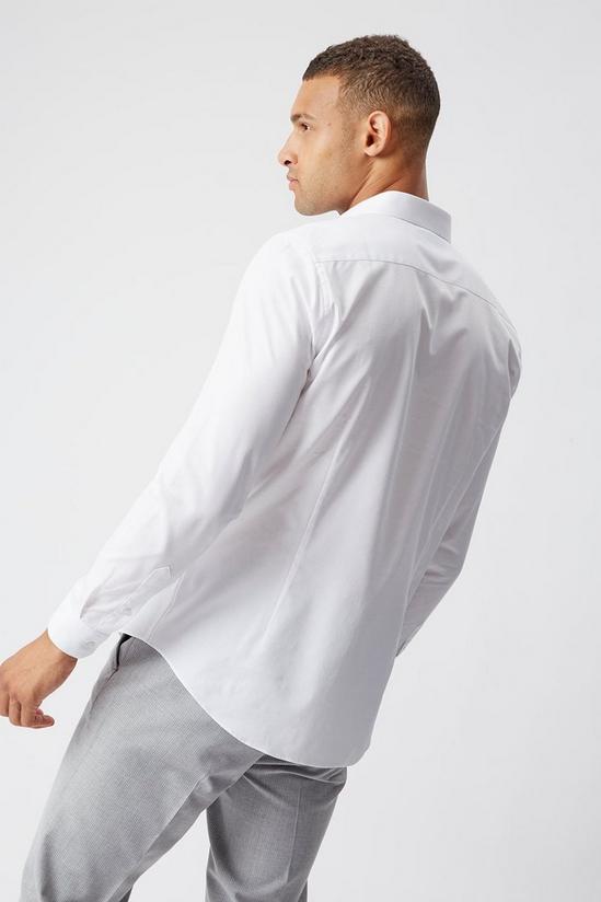 Burton Slim Fit White Textured Shirt 3