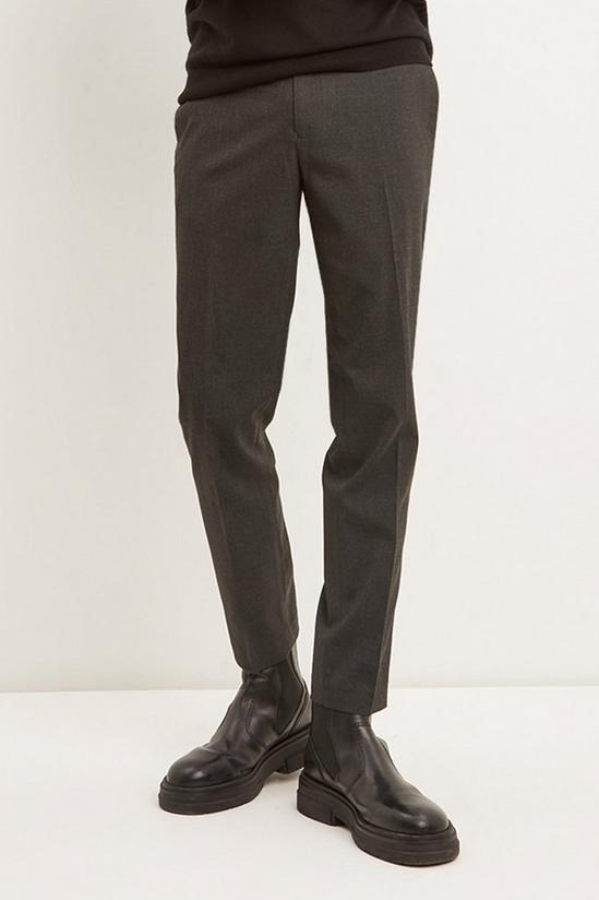 Burton Skinny Fit Charcoal Smart Trousers 1