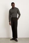 Burton Tailored Black Smart Trousers thumbnail 1