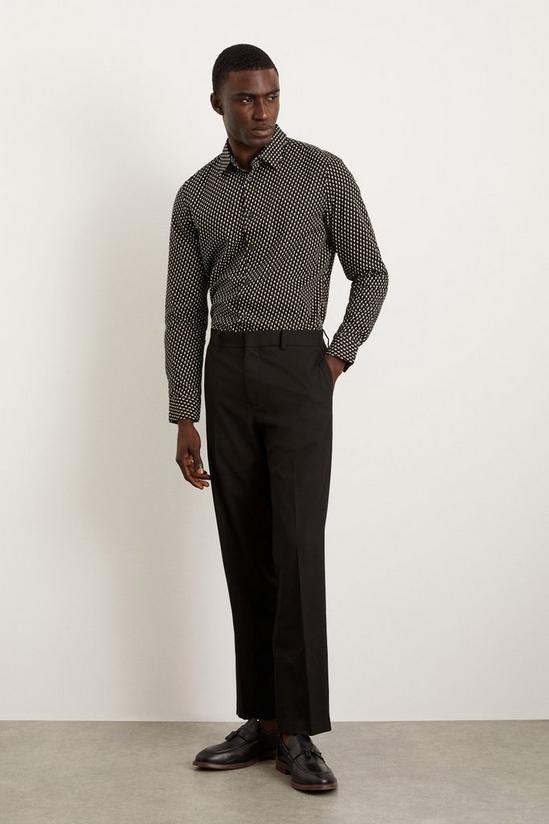 Burton Tailored Black Smart Trousers 1