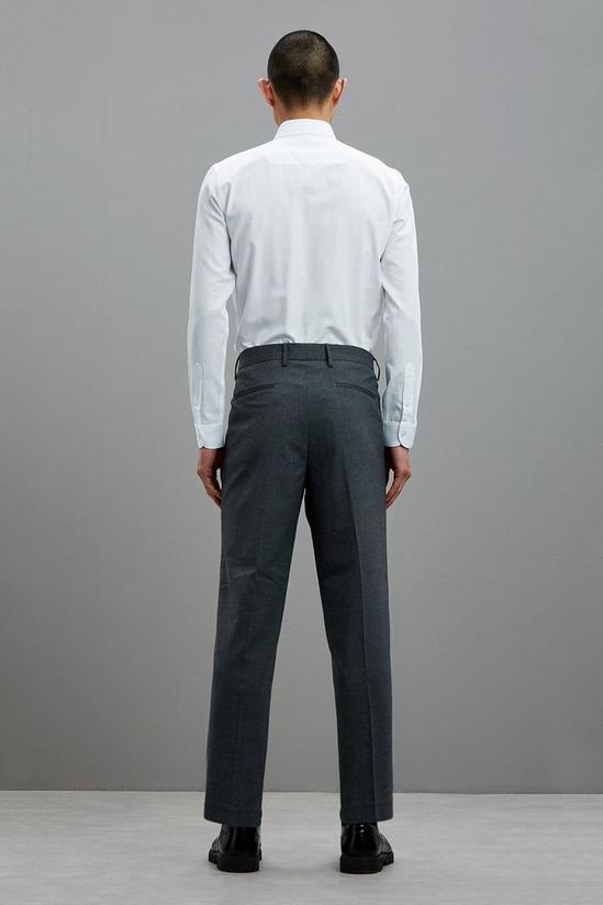 Burton Tapered Fit Grey Smart Trousers 3