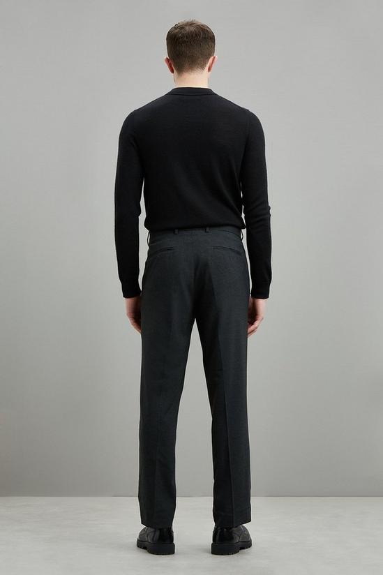 Burton Regular Fit Charcoal Smart Trousers 3
