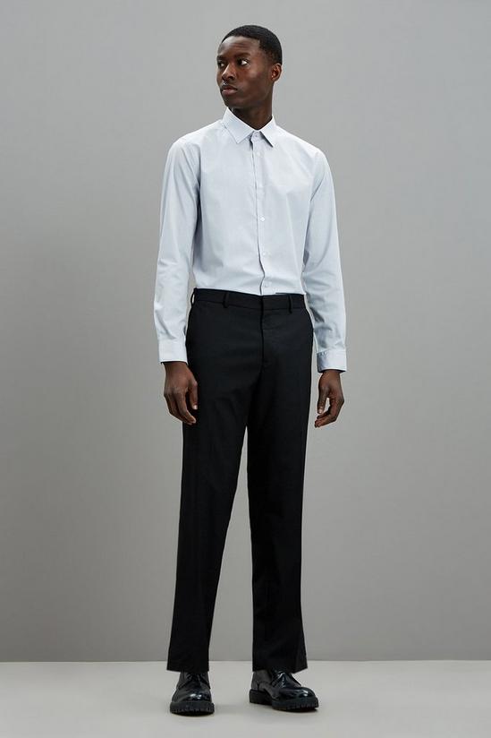 Burton Regular Fit Black Smart Trousers 1