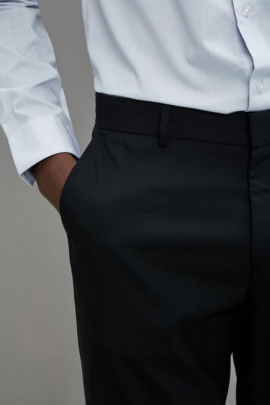 Burton Regular Fit Black Smart Trousers 4