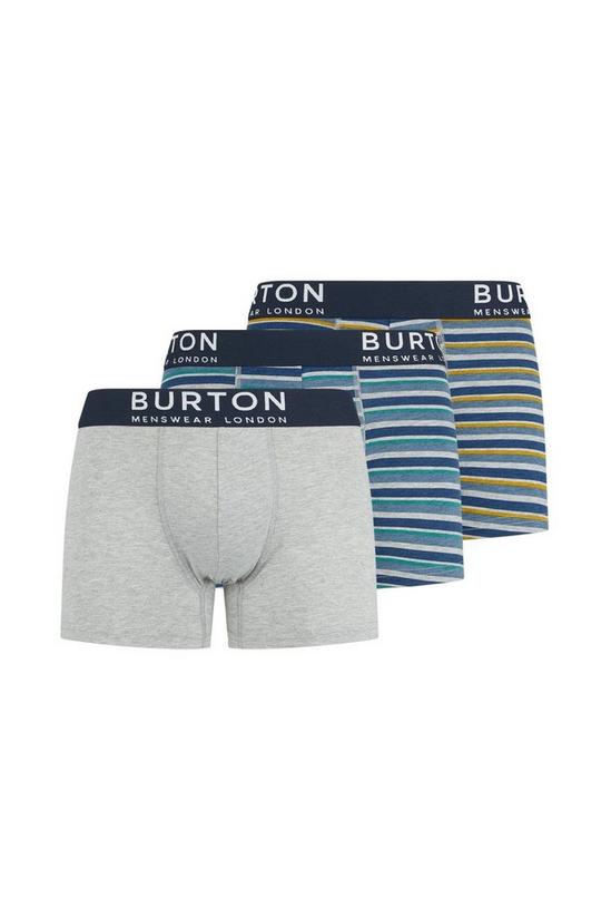 Burton 3 Pack Blue Multi Stripe Trunks 1