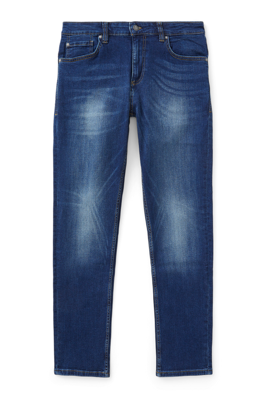 Burton Slim Fit Mid Blue Jeans 4