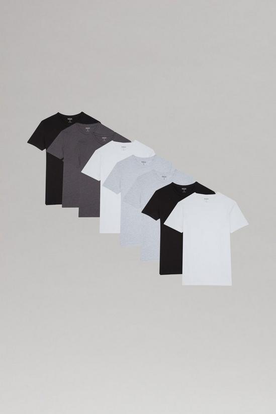 Burton 7 Pack Black White And Grey  T-shirt 1